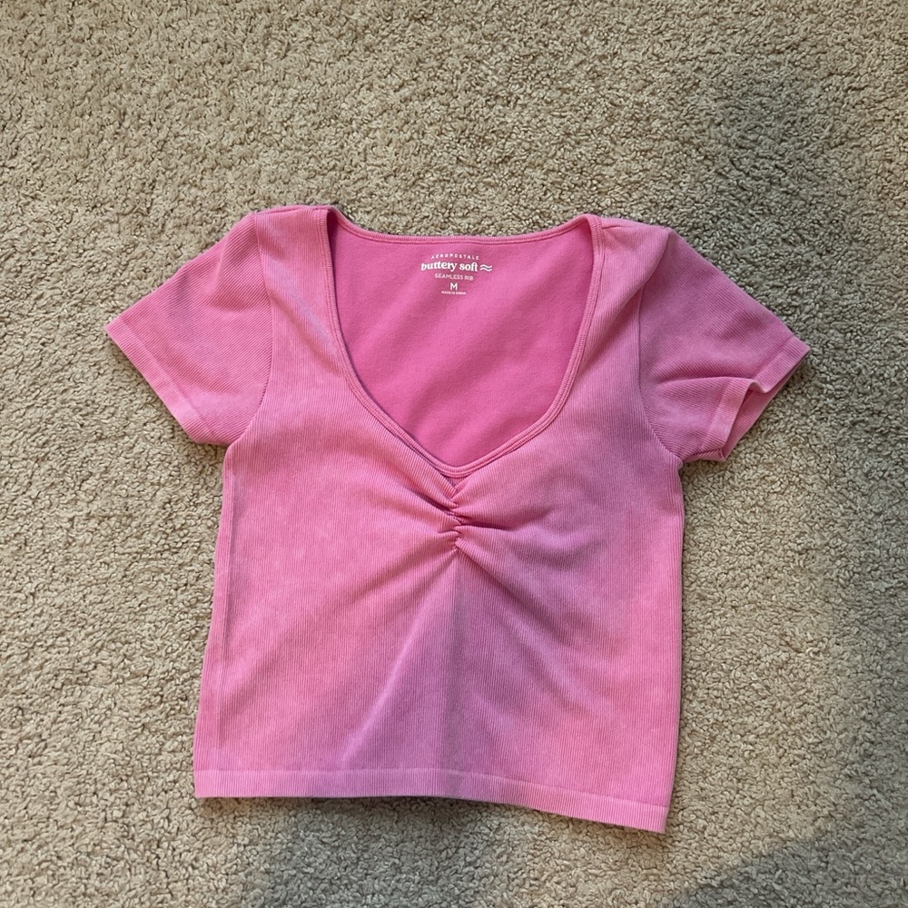 Pink aero crop top